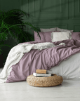 Cotton bedding set Plum